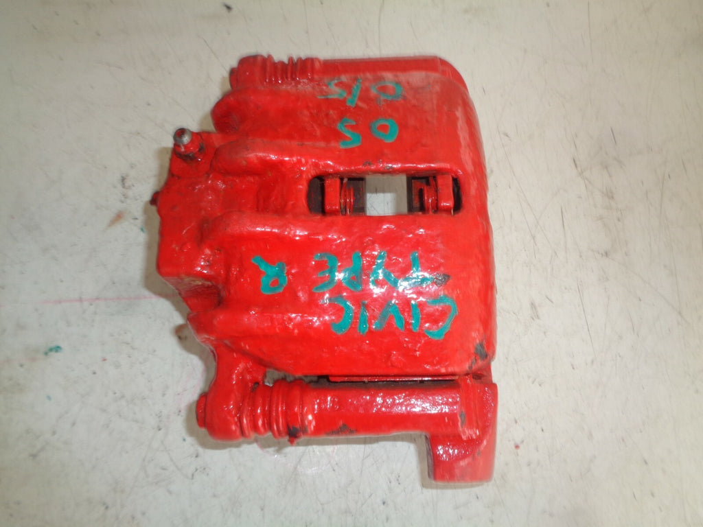 HONDA CIVIC R TYPE 2005 2.0 MANUAL OS DRIVER SIDE BRAKE CALIPER RED