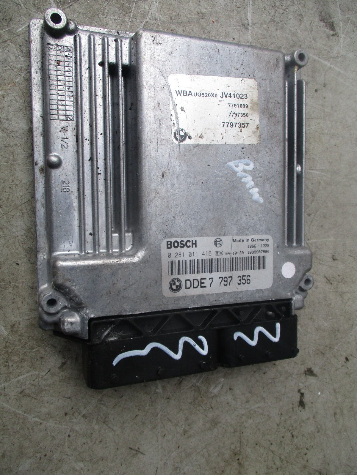 2010 BMW 3 SERIES E90 2.0 DIESEL ECU ENGINE CONTROL MODULE UNIT 7797356