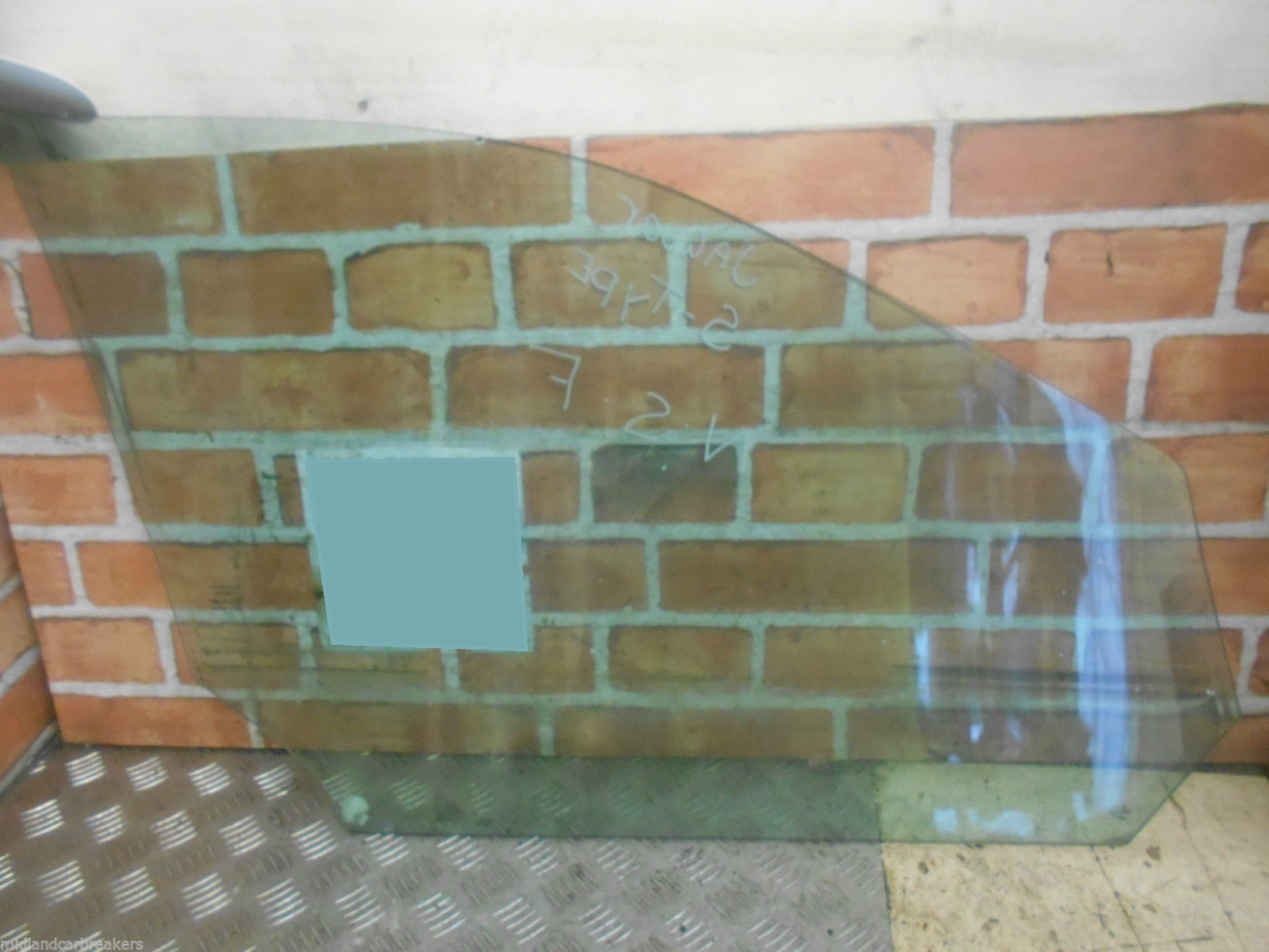 JAGUAR S TYPE CCX 2004 NSF PASSENGER SIDE FRONT DOOR WINDOW GLASS 43R-00002