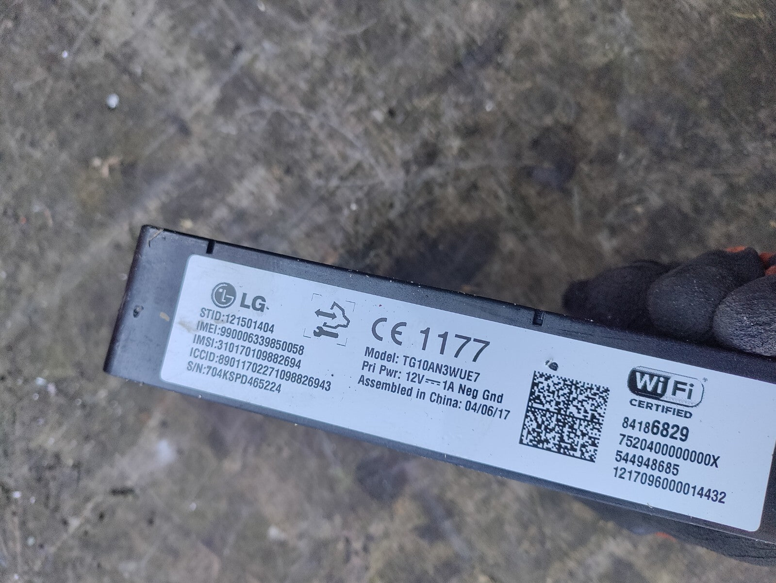 VAUXHALL ZAFIRA C MK3 2017 WIFI HOTSPOT CONTROL MODULE UNIT 84186829