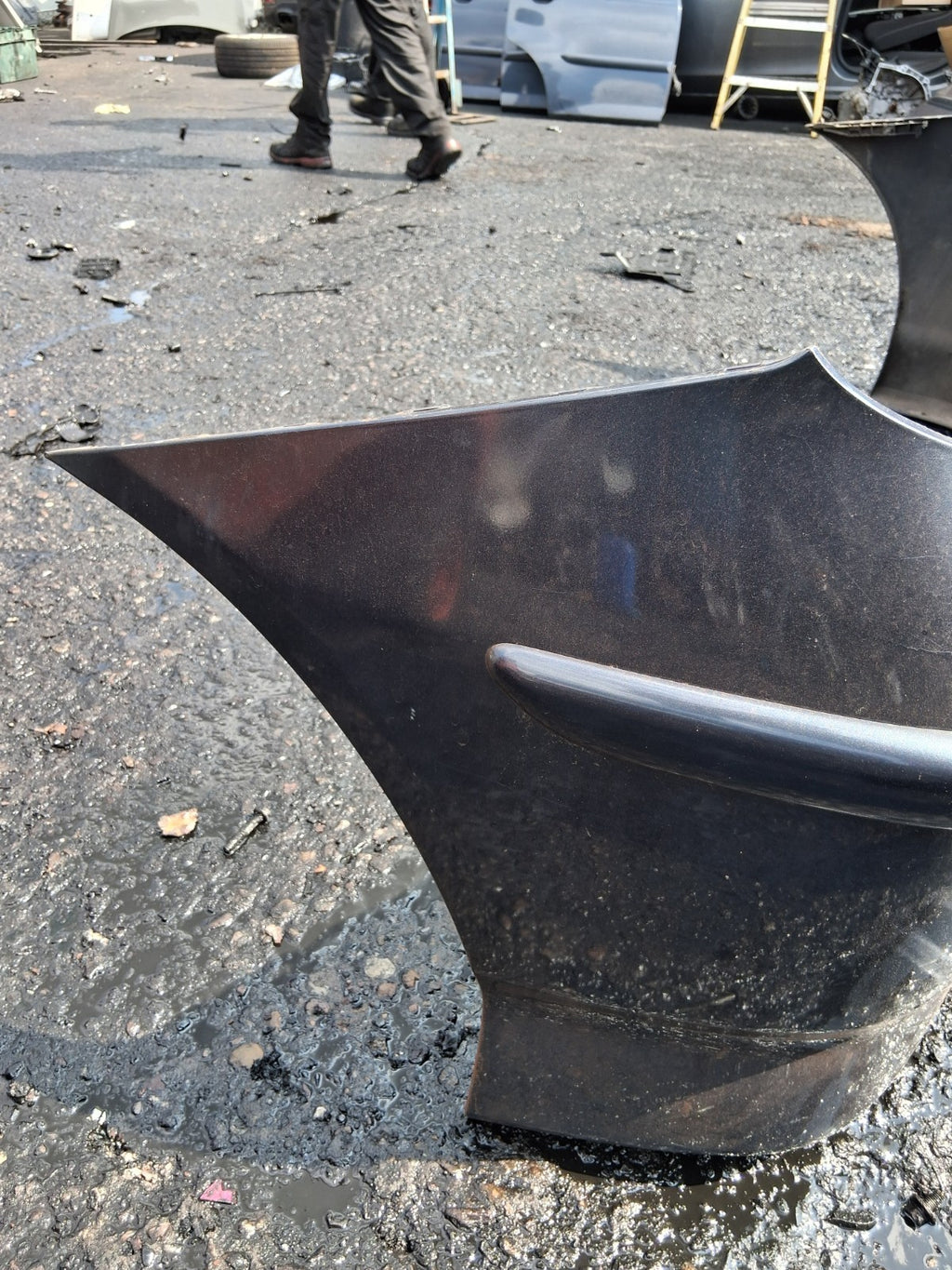 2007 HONDA JAZZ MK2 REAR COMPLETE BUMPER WITH PDC SENSORS BLUE