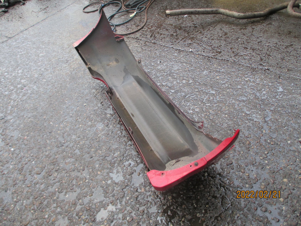 HONDA CIVIC MK7 SPORT 2005 COMPLETE REAR BACK PLASTIC BUMPER RED