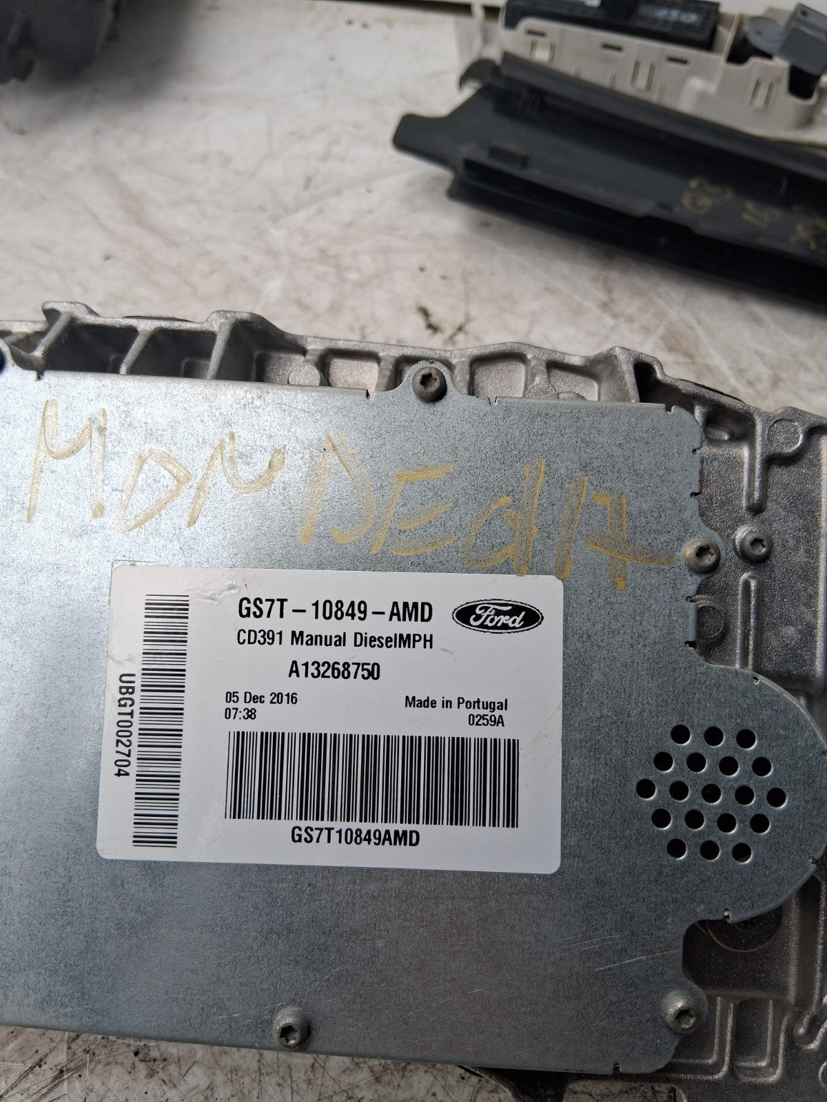 2017 FORD MONDEO SPEEDO SPEEDOMETER INSTRUMENT GS7T10849AMD
