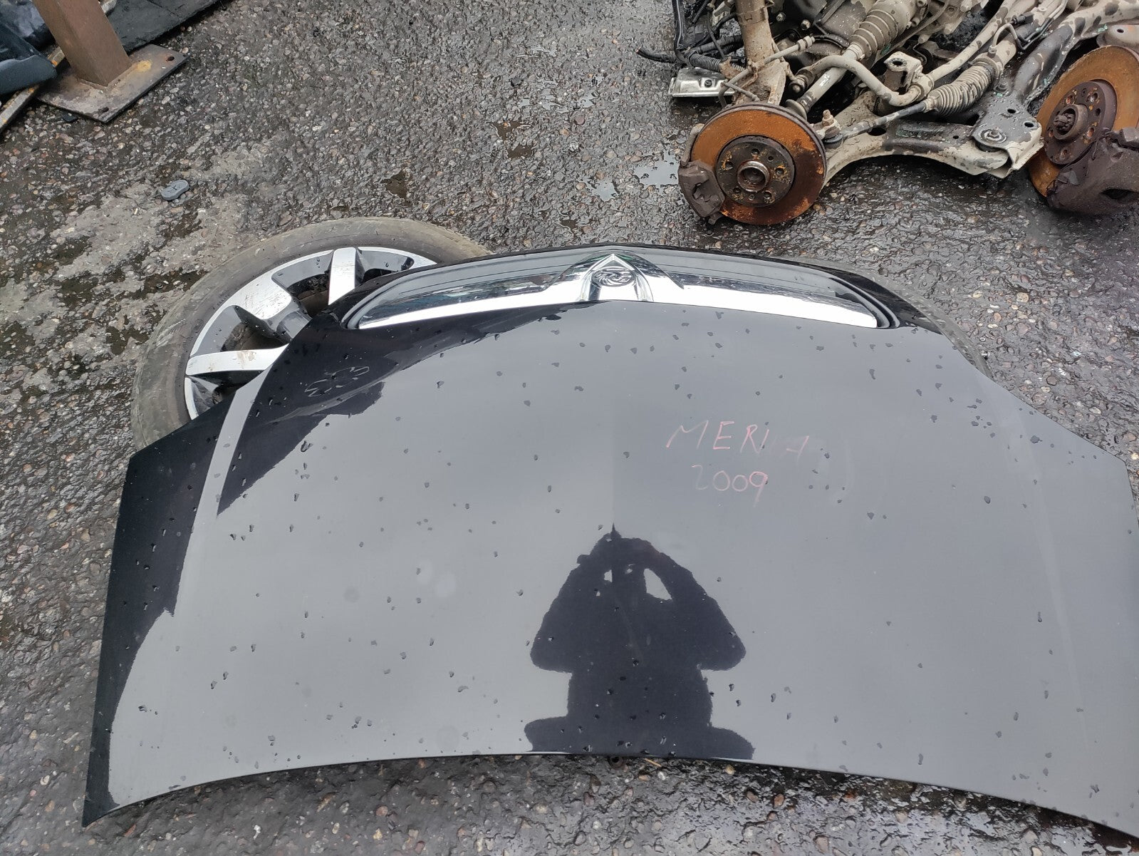 2009 VAUXHALL MERIVA A BONNET HOOD PANEL BLACK