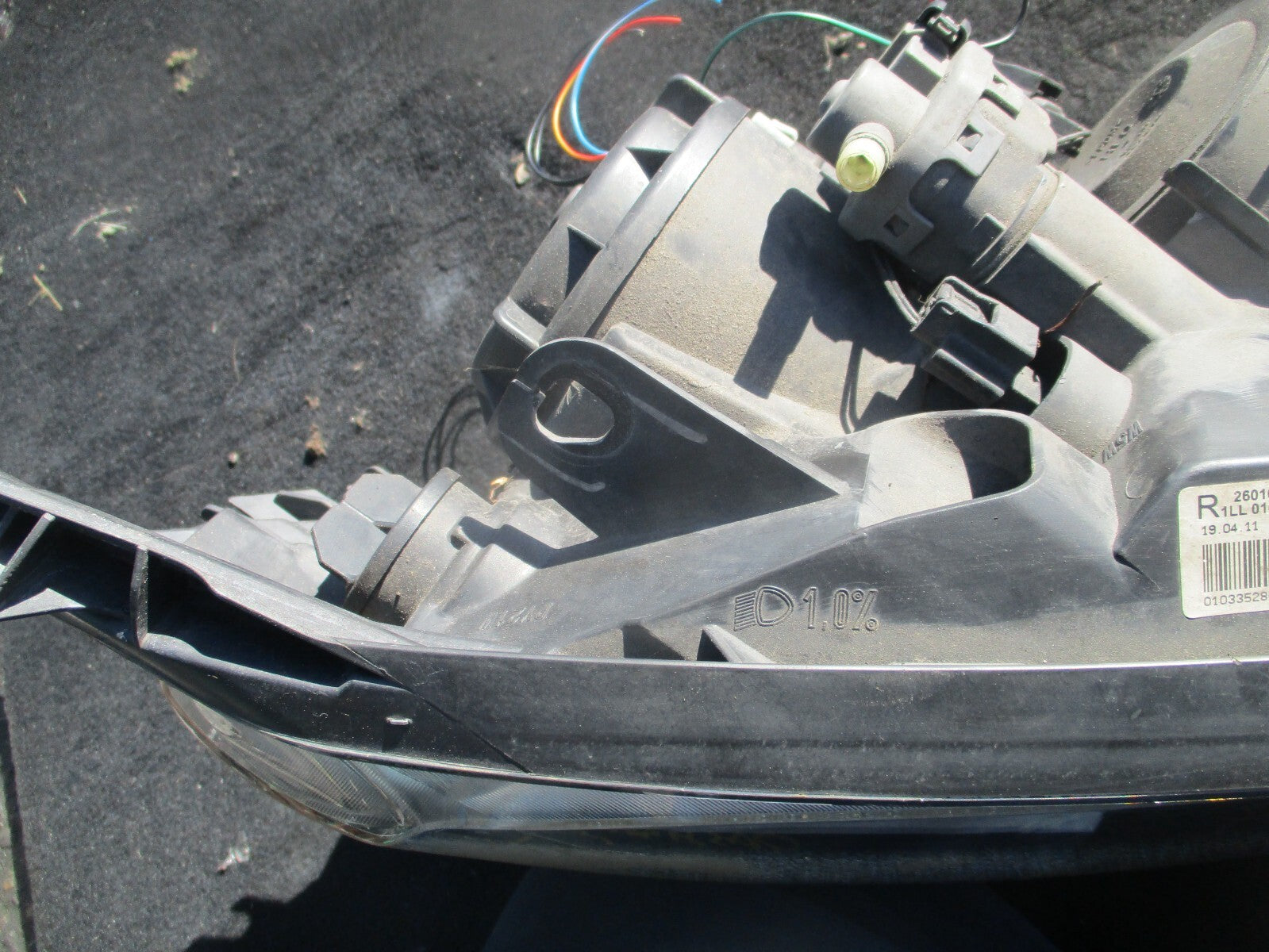 2012 NISSAN QASHQAI J10 OSF DRIVER SIDE FRONT RIGHT HEADLIGHT 26010BR63A