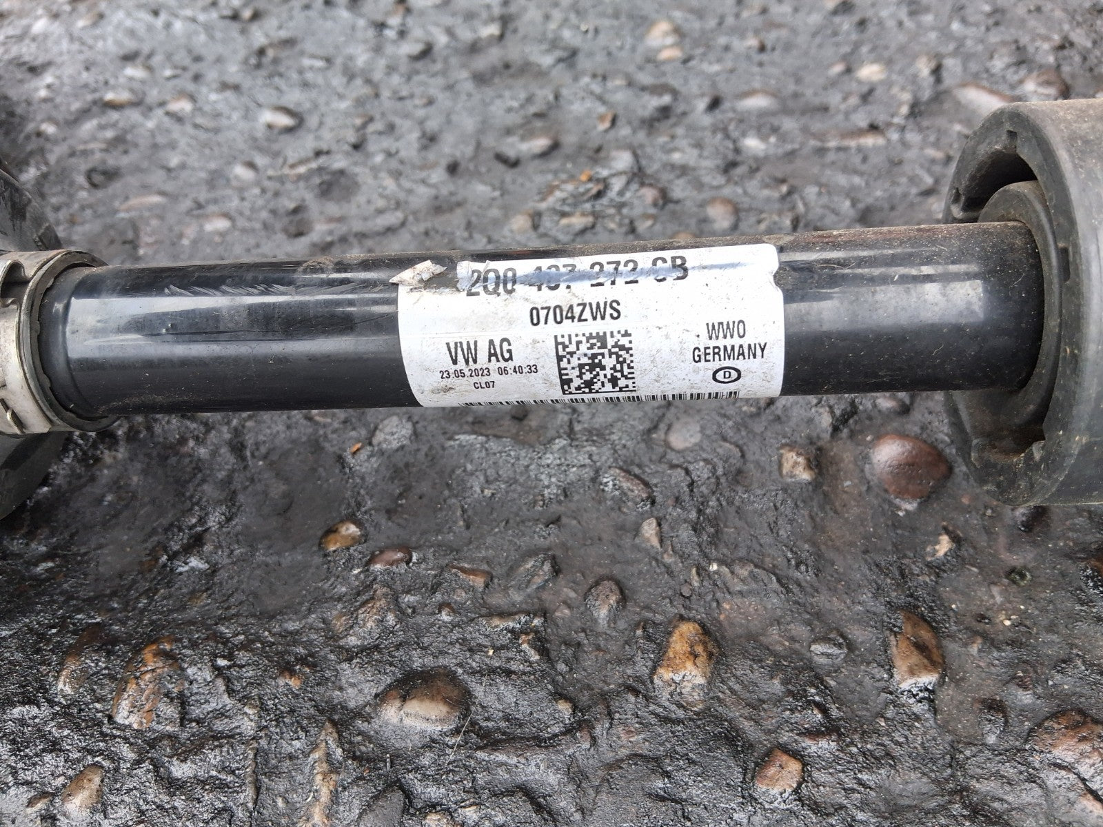 2021 VW VOLKSWAGEN T CROSS 1.0 PETROL OSF DRIVER SIDE DRIVESHAFT 2Q0407272CB