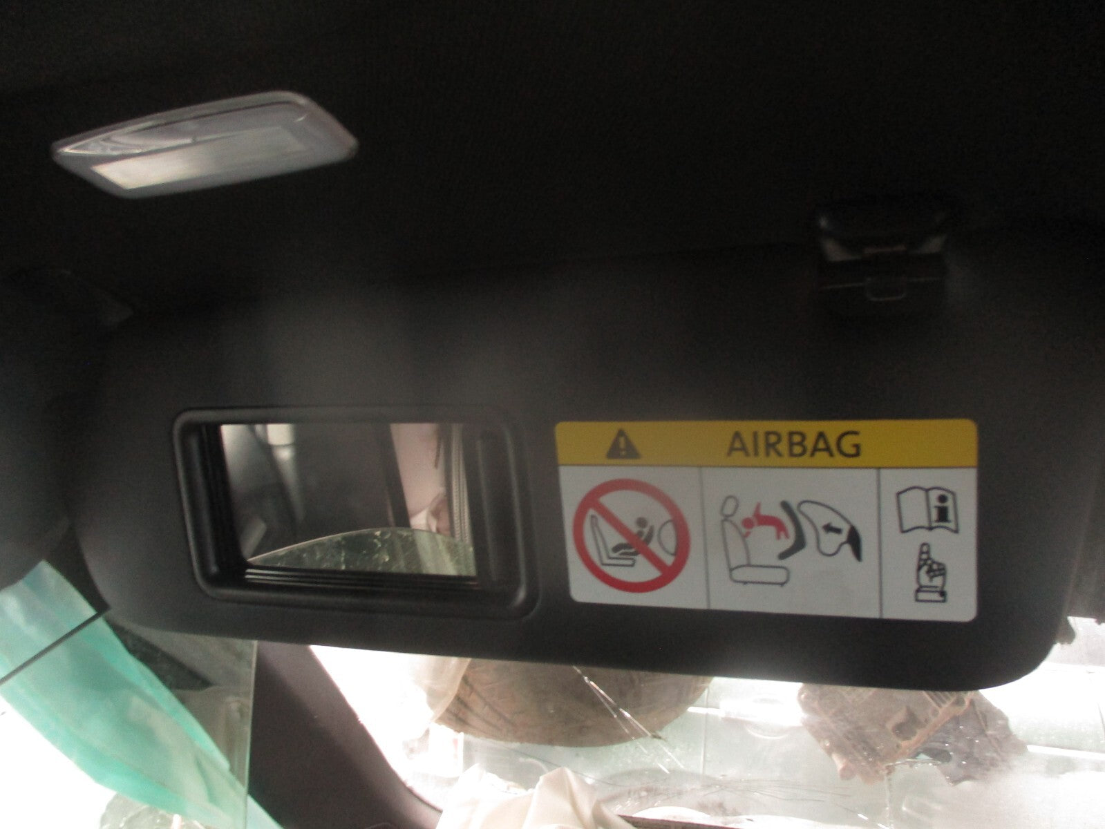 2019 AUDI A3 8V S LINE HATCH NSF PASSENGER SIDE FRONT LEFT SUN VISOR