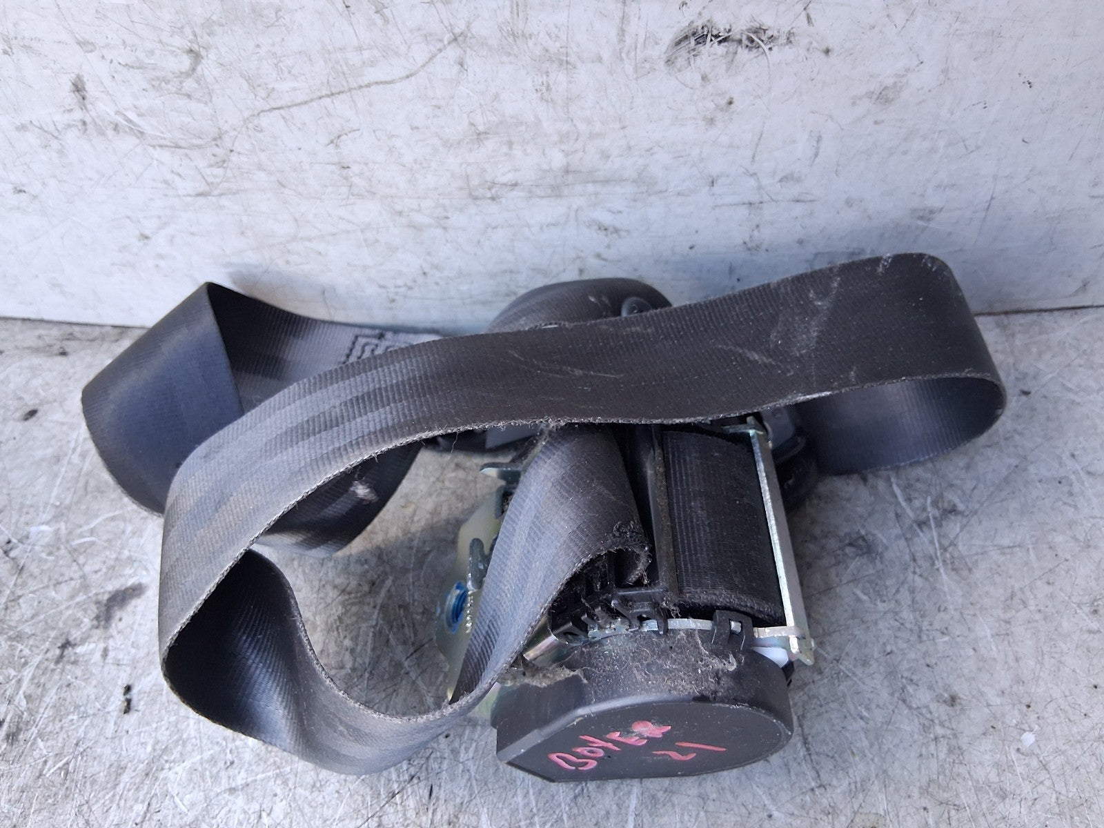 2021 PEUGEOT BOXER MK3 NSF PASSENGER SIDE FRONT LEFT SEAT BELT A892271