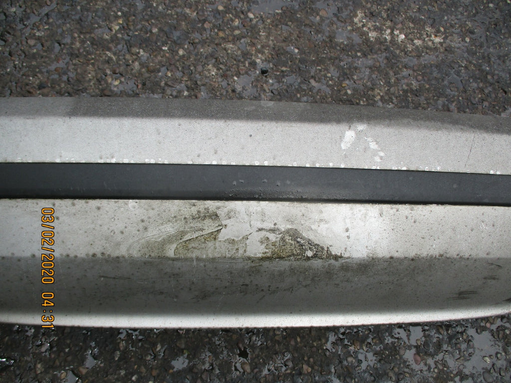 SKODA FABIA 6Y 2006 COMPLETE REAR BACK PLASTIC BUMPER SILVER GREY