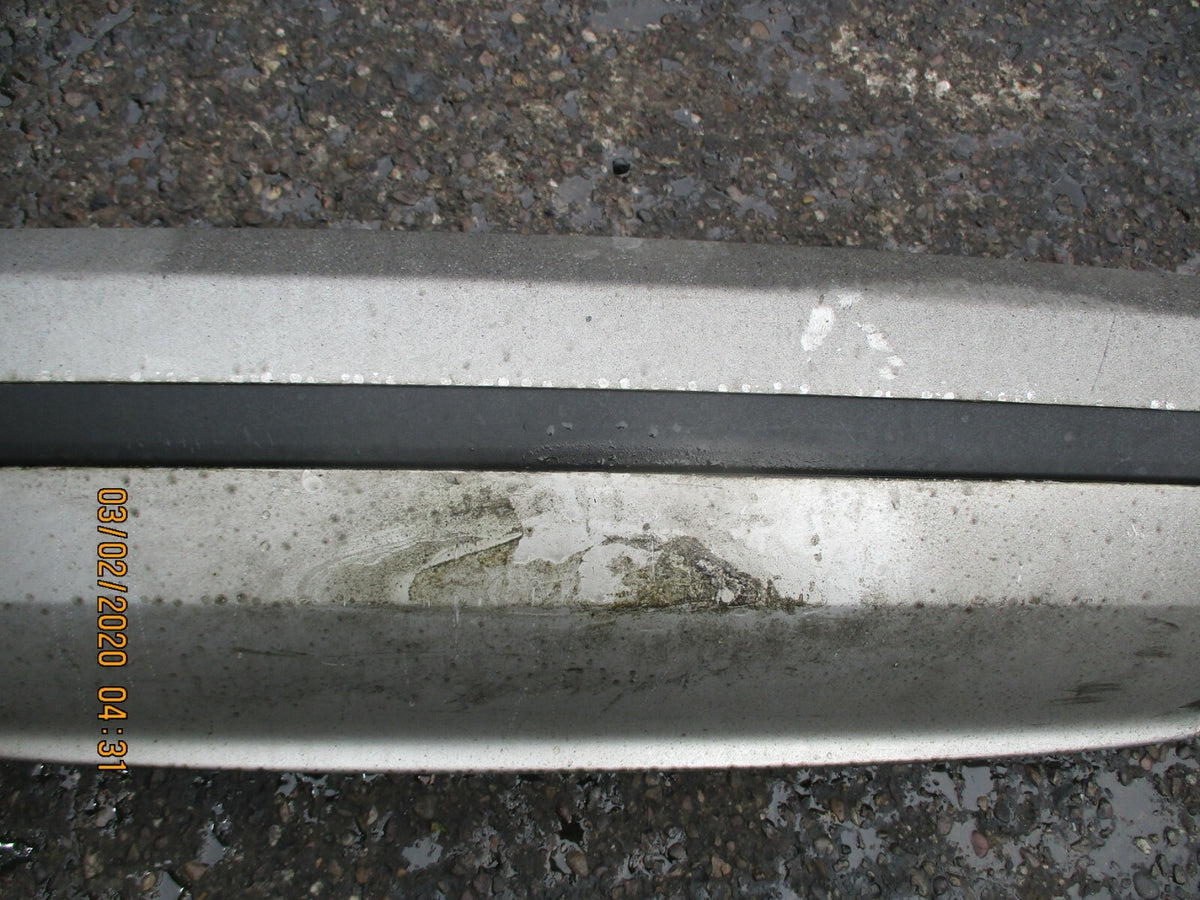 SKODA FABIA 6Y 2006 COMPLETE REAR BACK PLASTIC BUMPER SILVER GREY