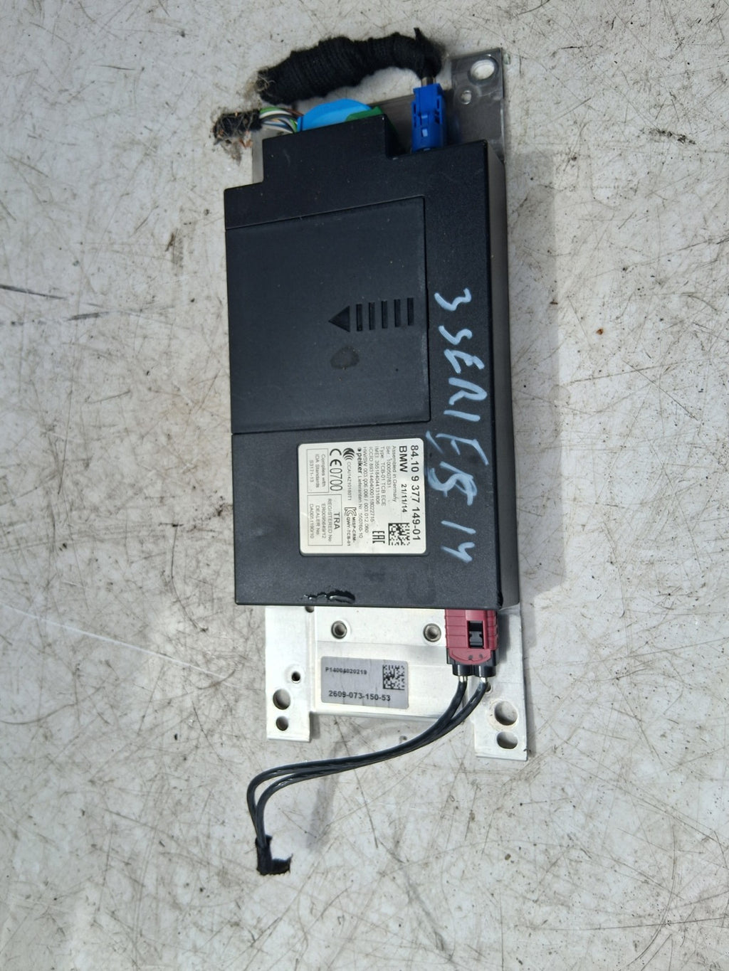2014 BMW 3 SERIES F31 BLUETOOTH TELEMATICS CONTROL MODULE 9377149