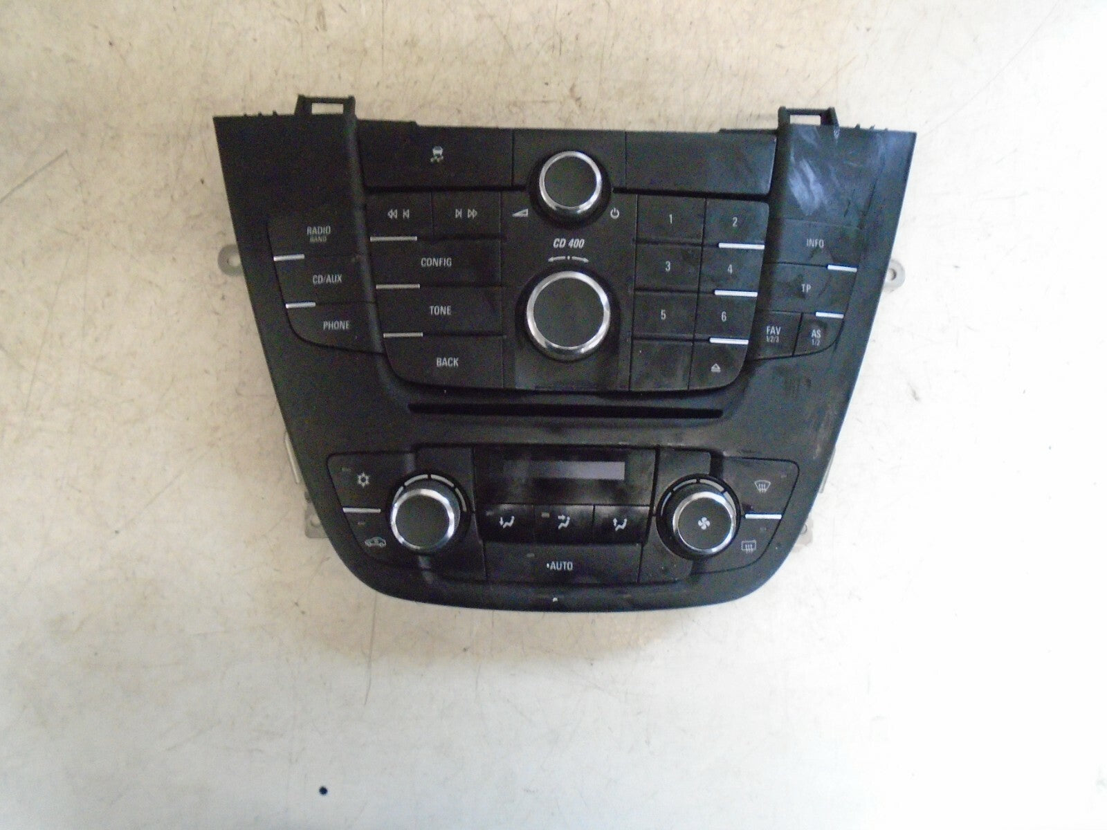 VAUXHALL INSIGNIA 2011 MK1 DIGITAL HEATER CONTROL PANEL AND STEREO 13321295