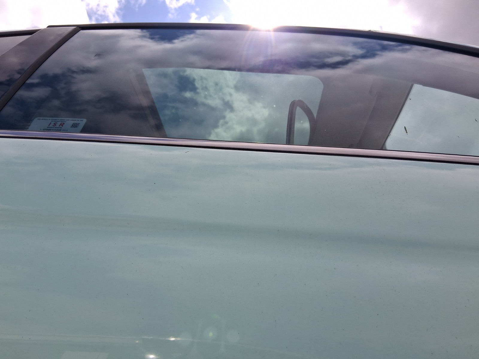 2015 FIAT 500 LOUNGE MK1 3 DOOR OSF COMPLETE FRONT DOOR OCEAN GREEN C175