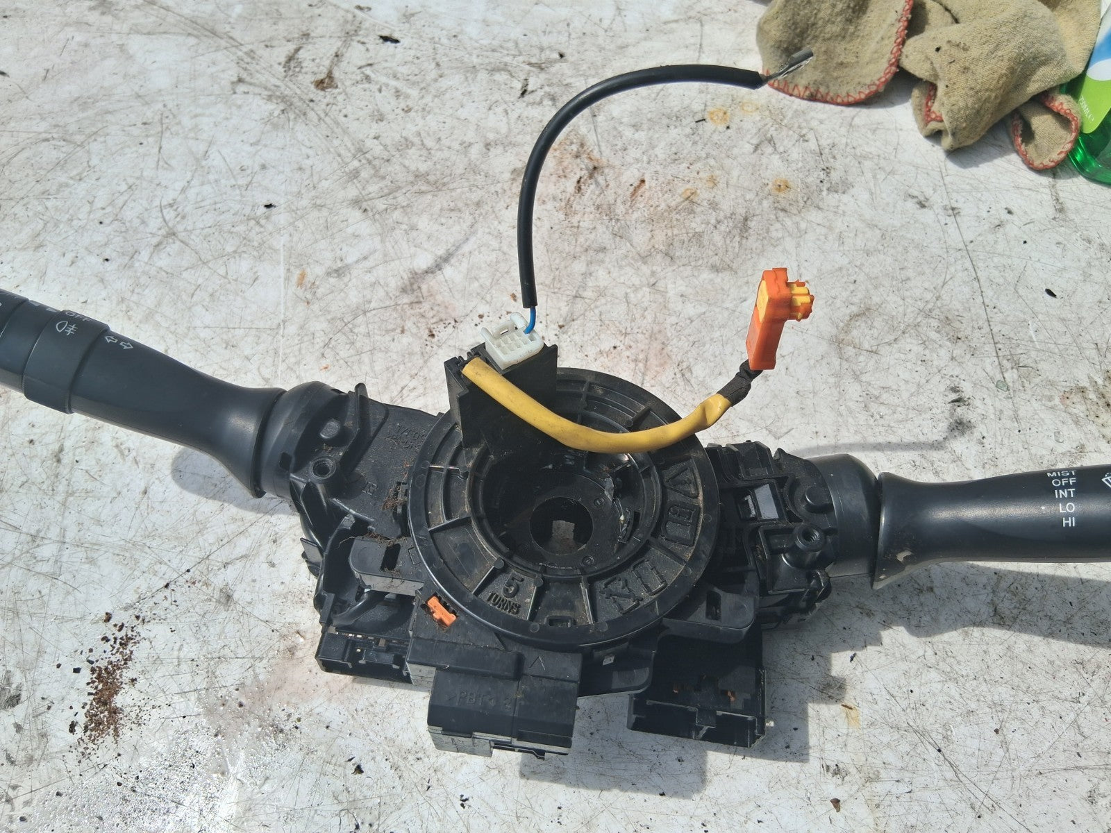 2008 TOYOTA AYGO MK1  WIPER INDICATOR STALK SWITCH SQUIB