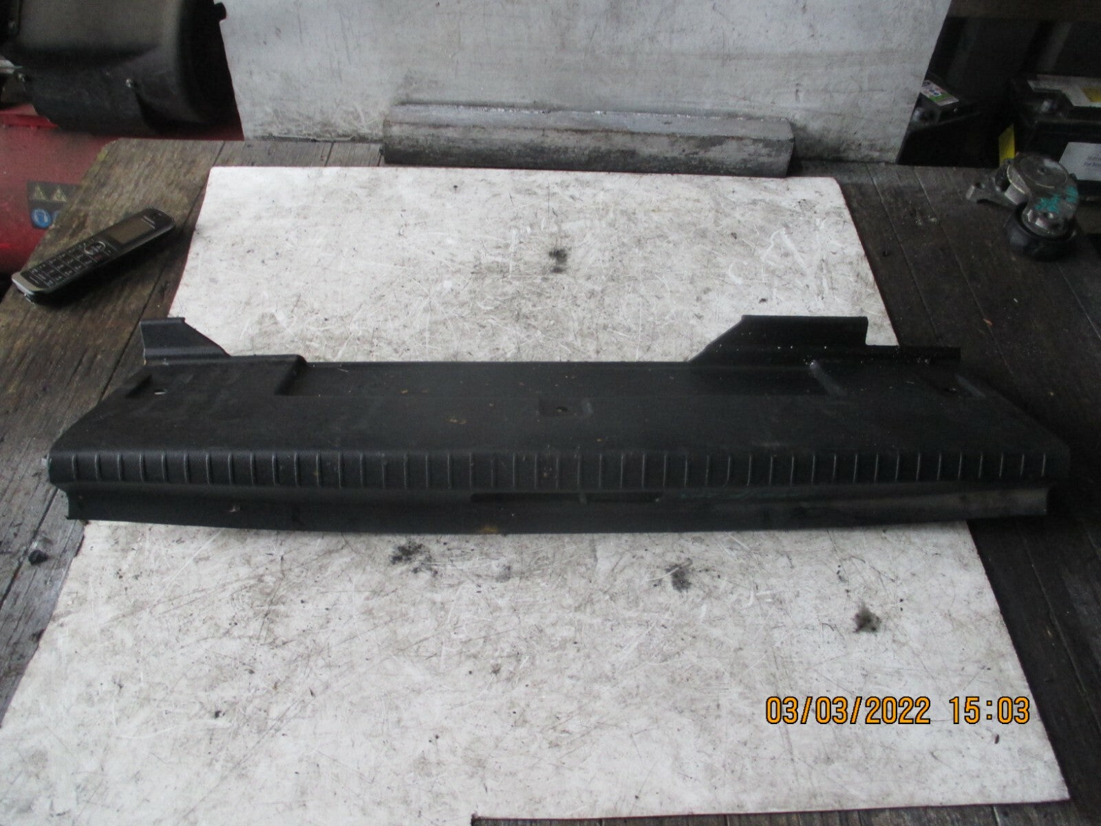 VAUXHALL CORSA F 2019 TAILGATE LOWER INTERIOR TRIM LOCK COVER PANEL DAMAGED
