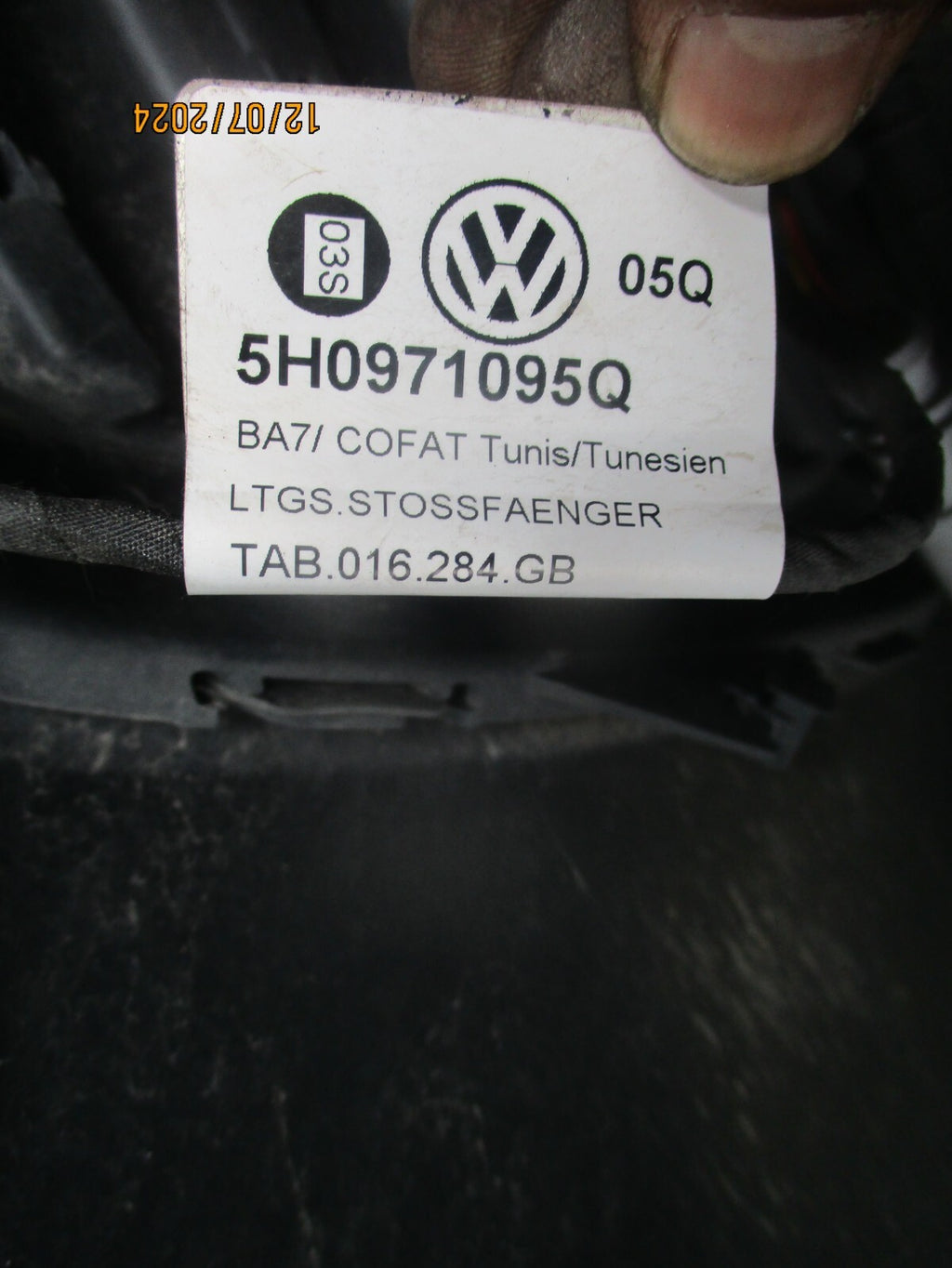 2023 VW VOLKSWAGEN GOLF MK8 FRONT BUMPER WIRING LOOM & SENSORS 5H0971095Q