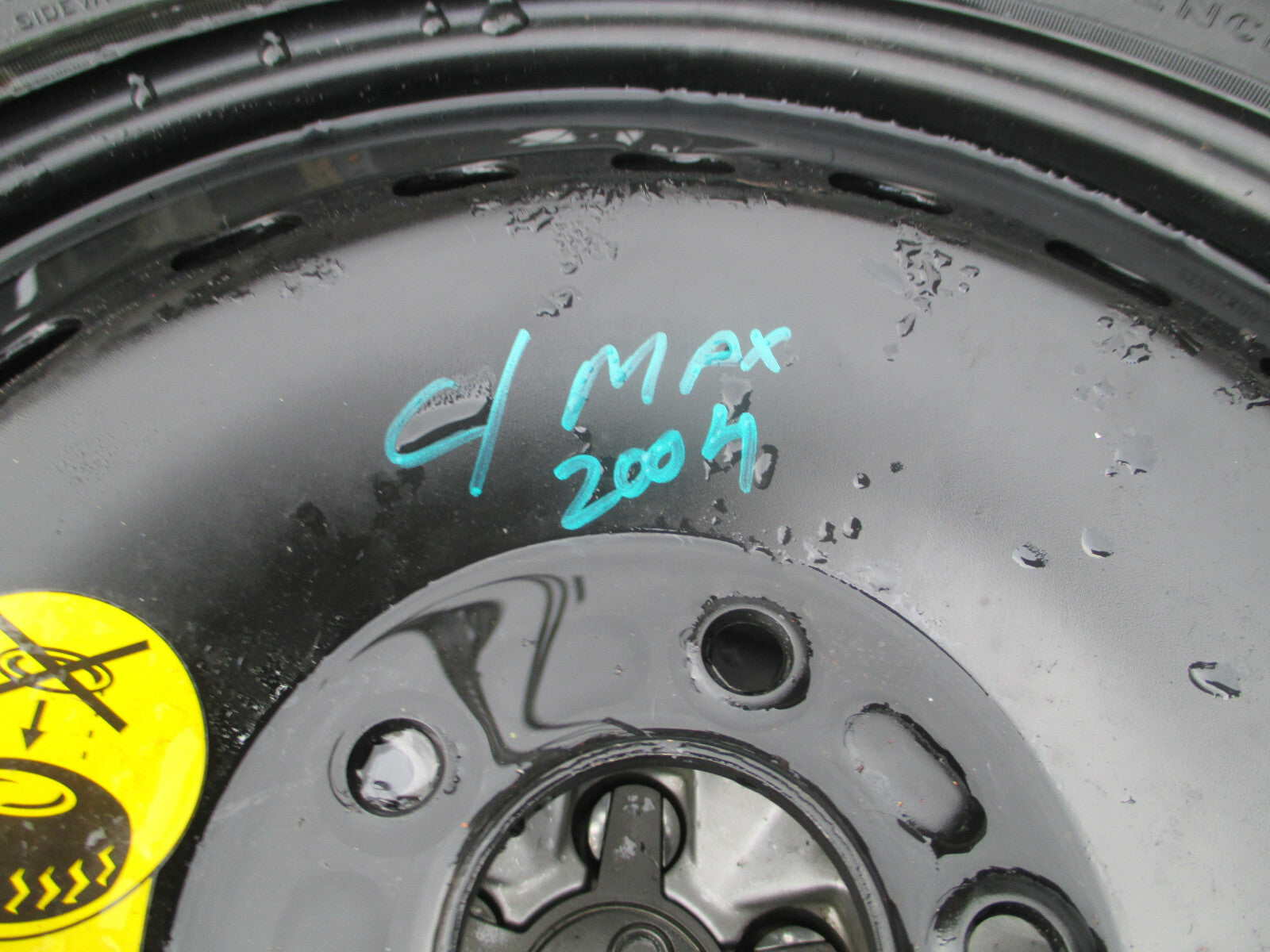 FORD FOCUS C MAX MK1 2004 16 INCH STEEL WHEEL WITH TYRE T125/85R16