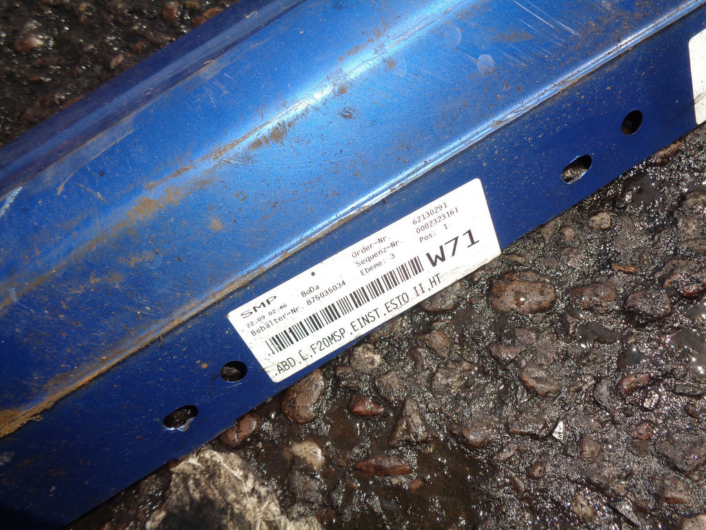 BMW 1 SERIES F20 2019 LCI FACELIFT NSR PASSENGER SIDE SKIRT VALANCE BLUE