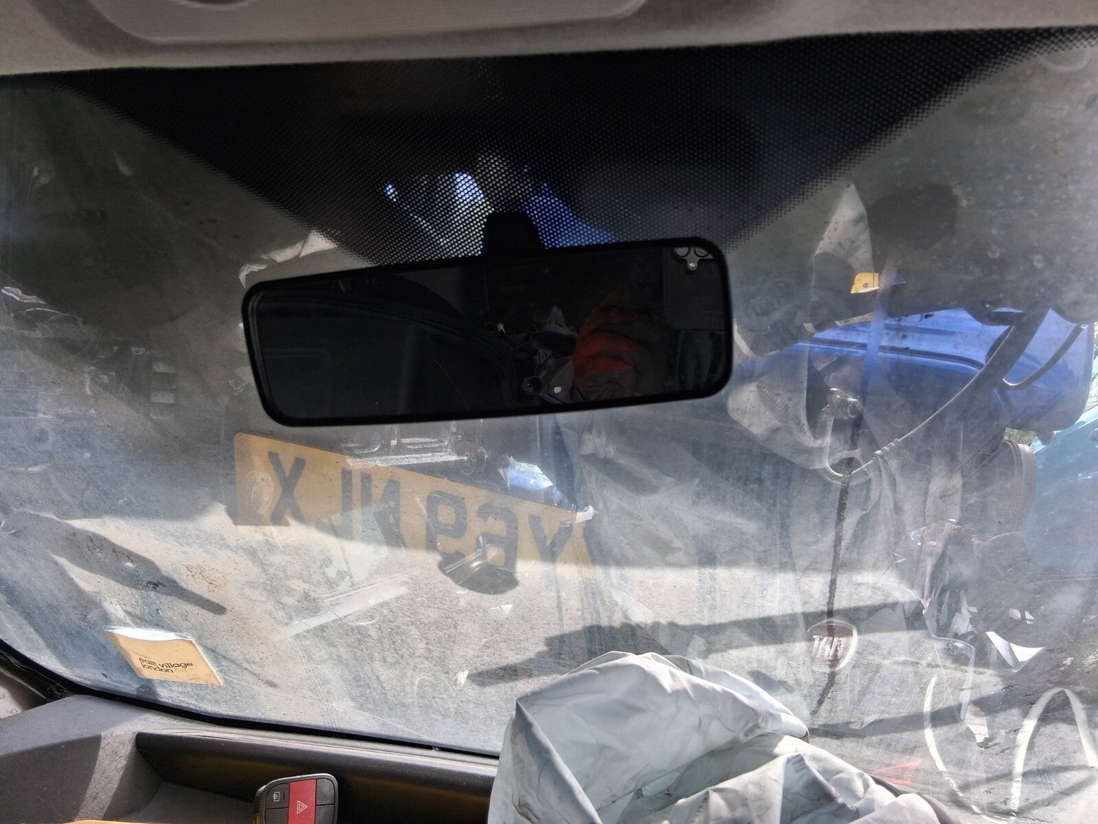 2019 FIAT FIORINO QUBO INTERIOR REAR VIEW MIRROR