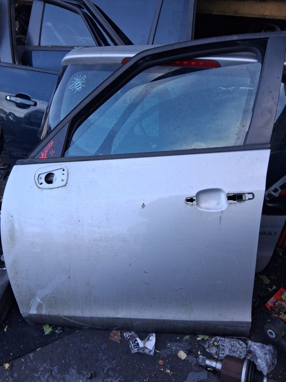 2016 VAUXHALL ZAFIRA C NSF PASSENGER SIDE FRONT BARE DOOR ARGON SILVER Z176