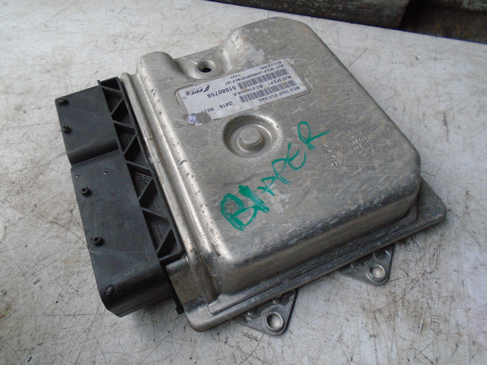 PEUGEOT BIPPER 2014 1.3 DIESEL ECU ENGINE CONTROL MODULE 51880759
