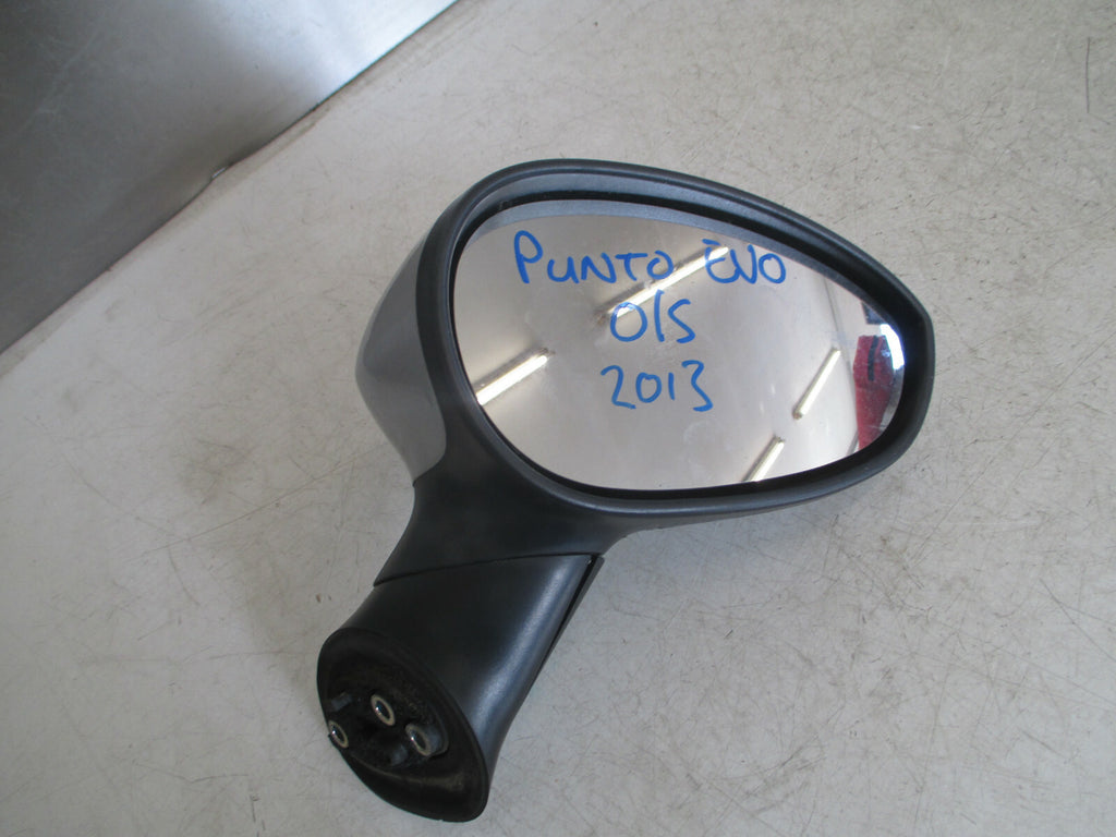 FIAT PUNTO EVO MK3 3 DOOR 2013 DRIVER OFF WING MIRROR SILVER