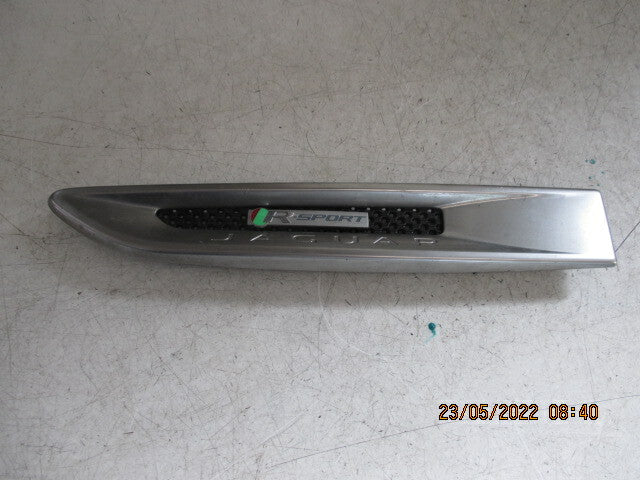 JAGUAR XE 2016 R SPORT NSF PASSENGER SIDE FRONT WING CHROME GRILL GX7M280B11