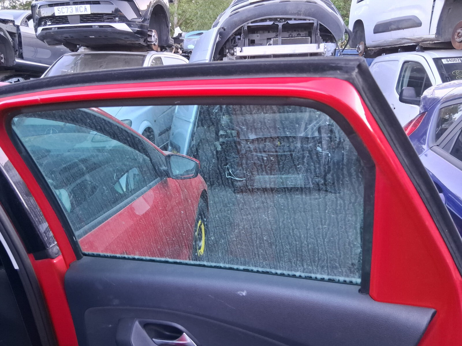 2017 VW VOLKSWAGEN POLO MK5 OSR DRIVER SIDE REAR RIGHT WINDOW GLASS