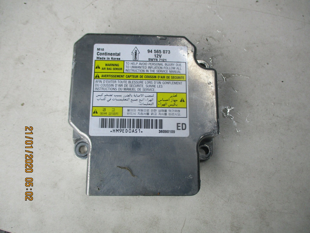 CHEVROLET MATIZ MK2 2009 AIRBAG AIR BAG SENSOR CONTROL UNIT MODULE 94565073