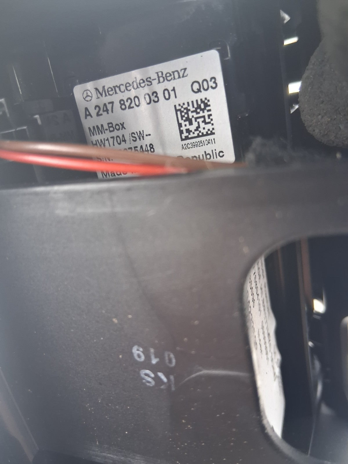 2020 MERCEDES A CLASS W177 REAR CENTRE CONSOLE & AIR VENTS + USB PORTS 1385087A