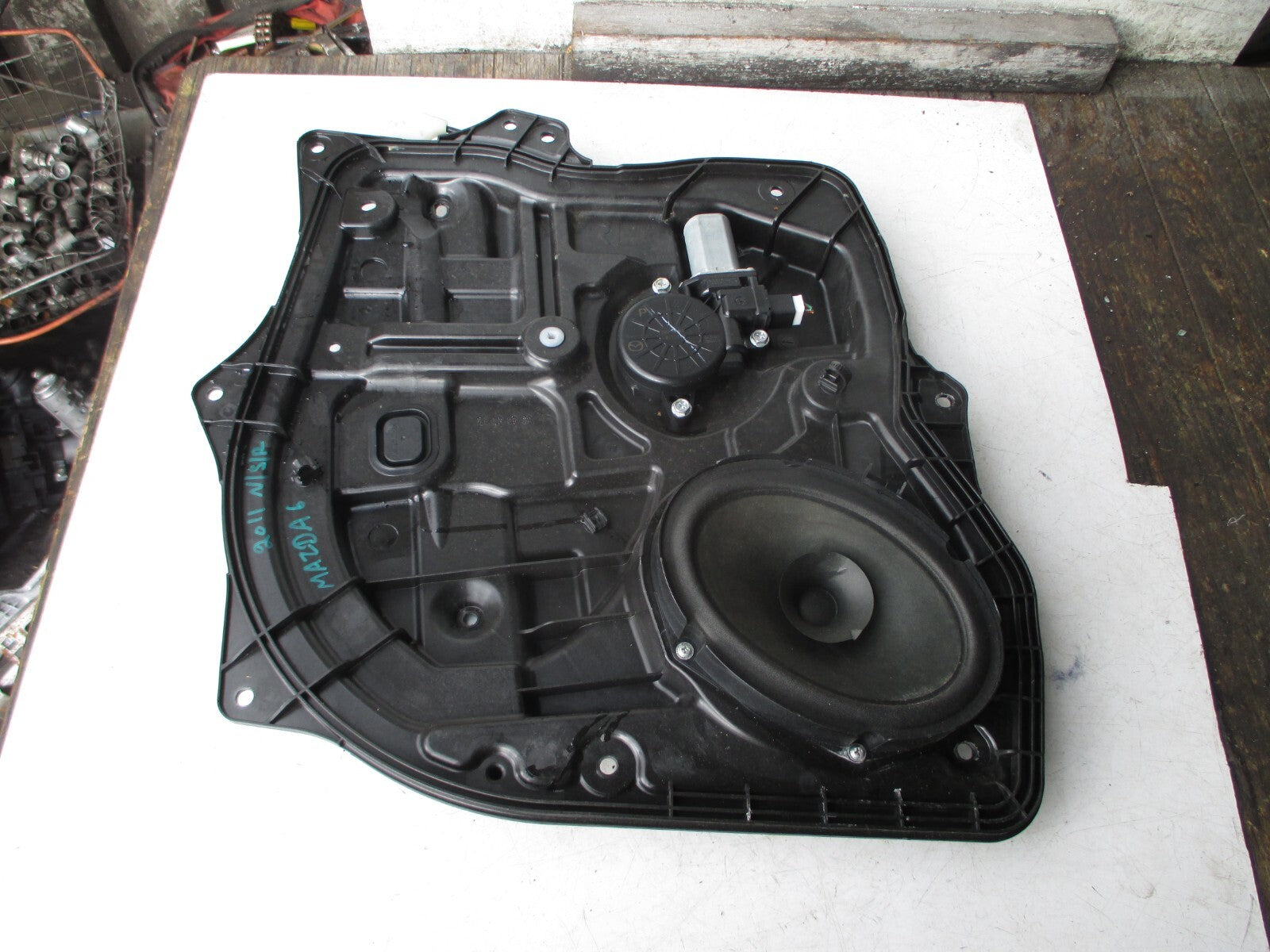 MAZDA 6 2011 NSR PASSENGER SIDE REAR PANEL REGULATOR MOTOR D 6515958X 1D7397X