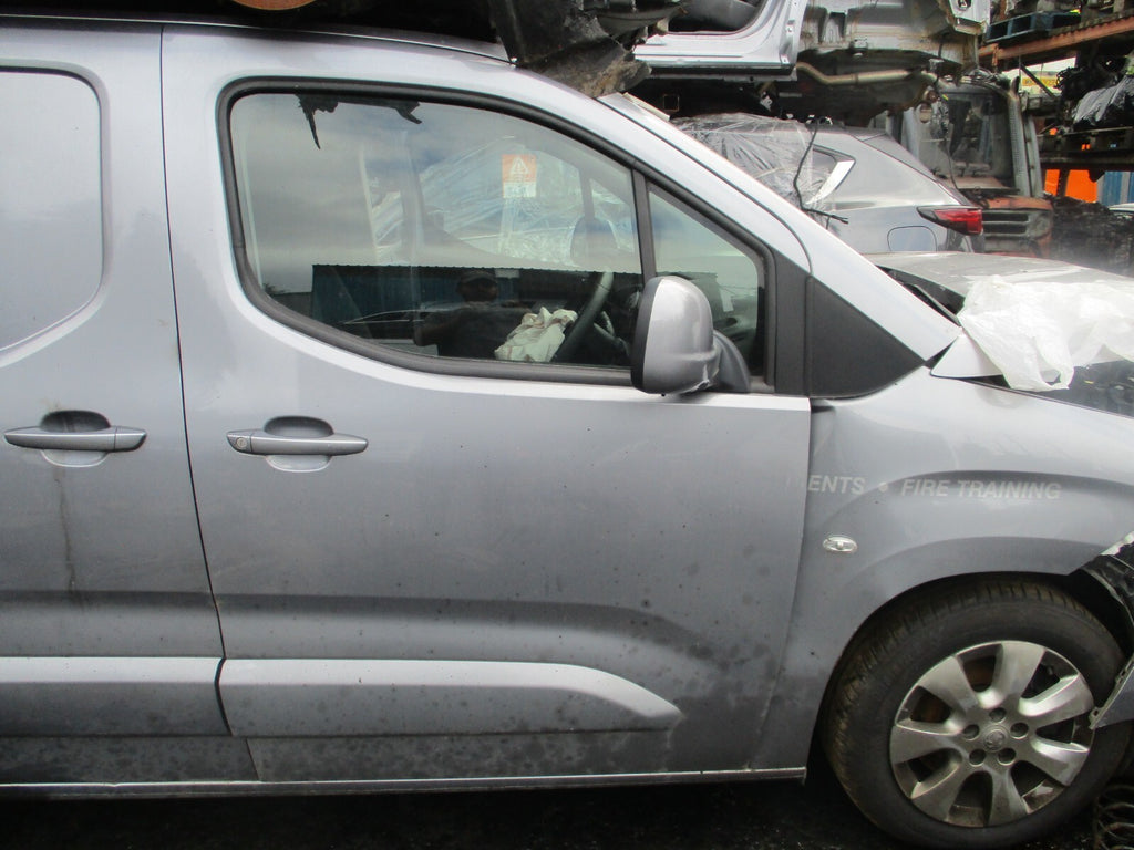 2019 VAUXHALL COMBO E MK4 OSF DRIVER SIDE FRONT BARE DOOR GREY KCA