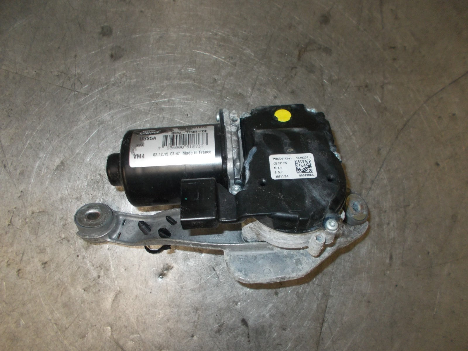 FORD MONDEO 2016 MK5 NSF PASSENGER SIDE FRONT WINDOW WIPER MOTOR DS7317504