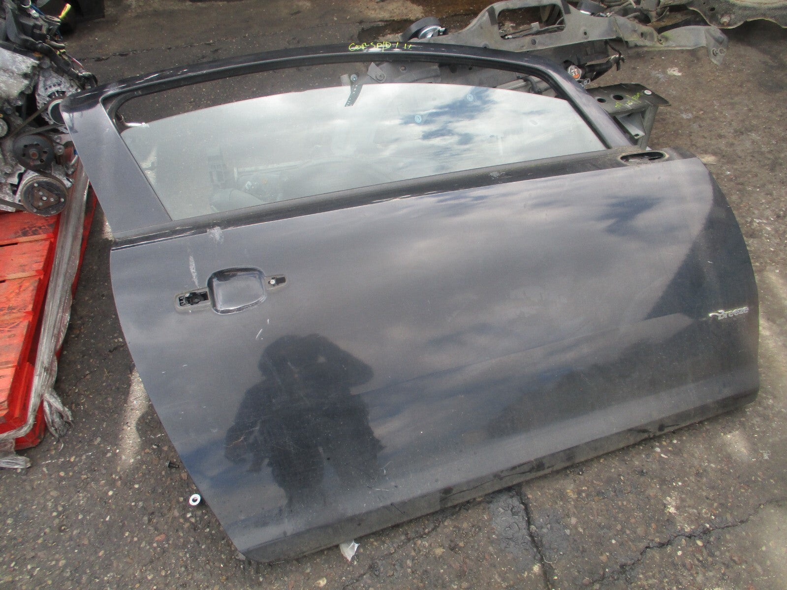 2012 VAUXHALL CORSA D 3 DOOR OS DRIVER SIDE DOOR BLACK