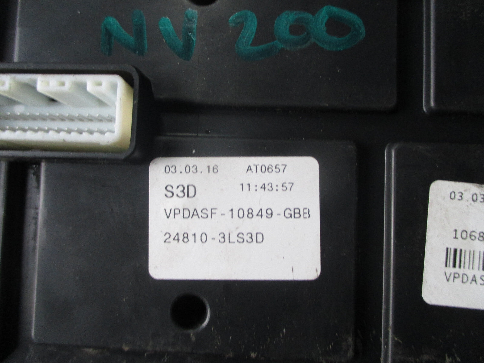 NISSAN NV200 2016 1.5 DIESEL MANUAL SPEEDOMETER INSTRUMENT CLUSTER 248103LS3D