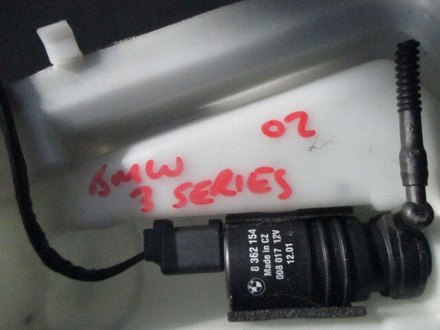 2002 BMW 3 SERIES WATER WASHER BOTTLE PIPE WITH PUMP 8362154
