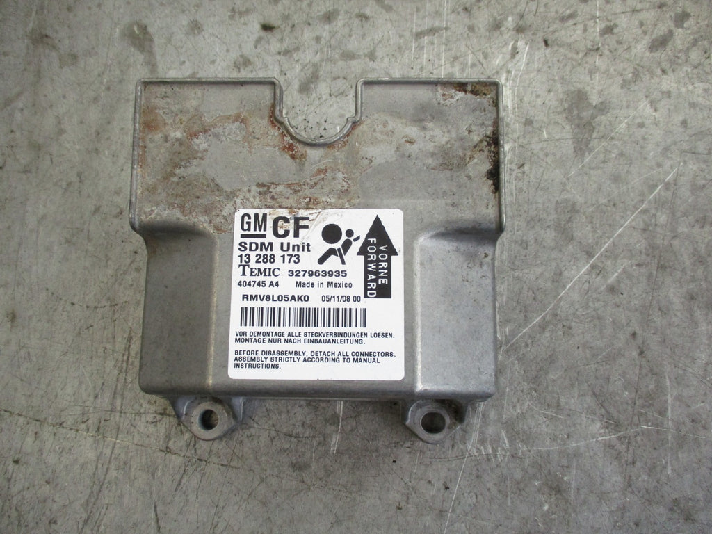 VAUXHALL ZAFIRA B BAG CONTROL UNIT BAG ECU 13288173