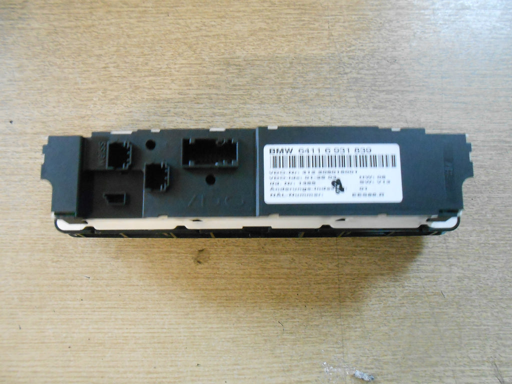 BMW 3 SERIES E46 2003 MANUAL HEATER CONTROL PANEL BLACKI 6931839