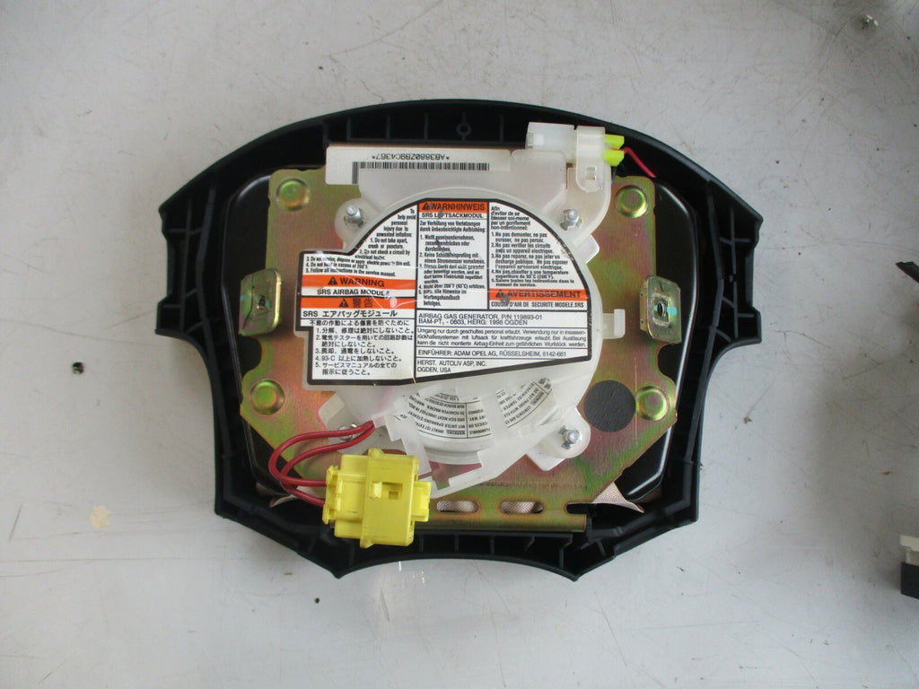 VAUXHALL FRONTERA 2000 STEERING WHEEL AIRBAG SAFETY BAG BLACK
