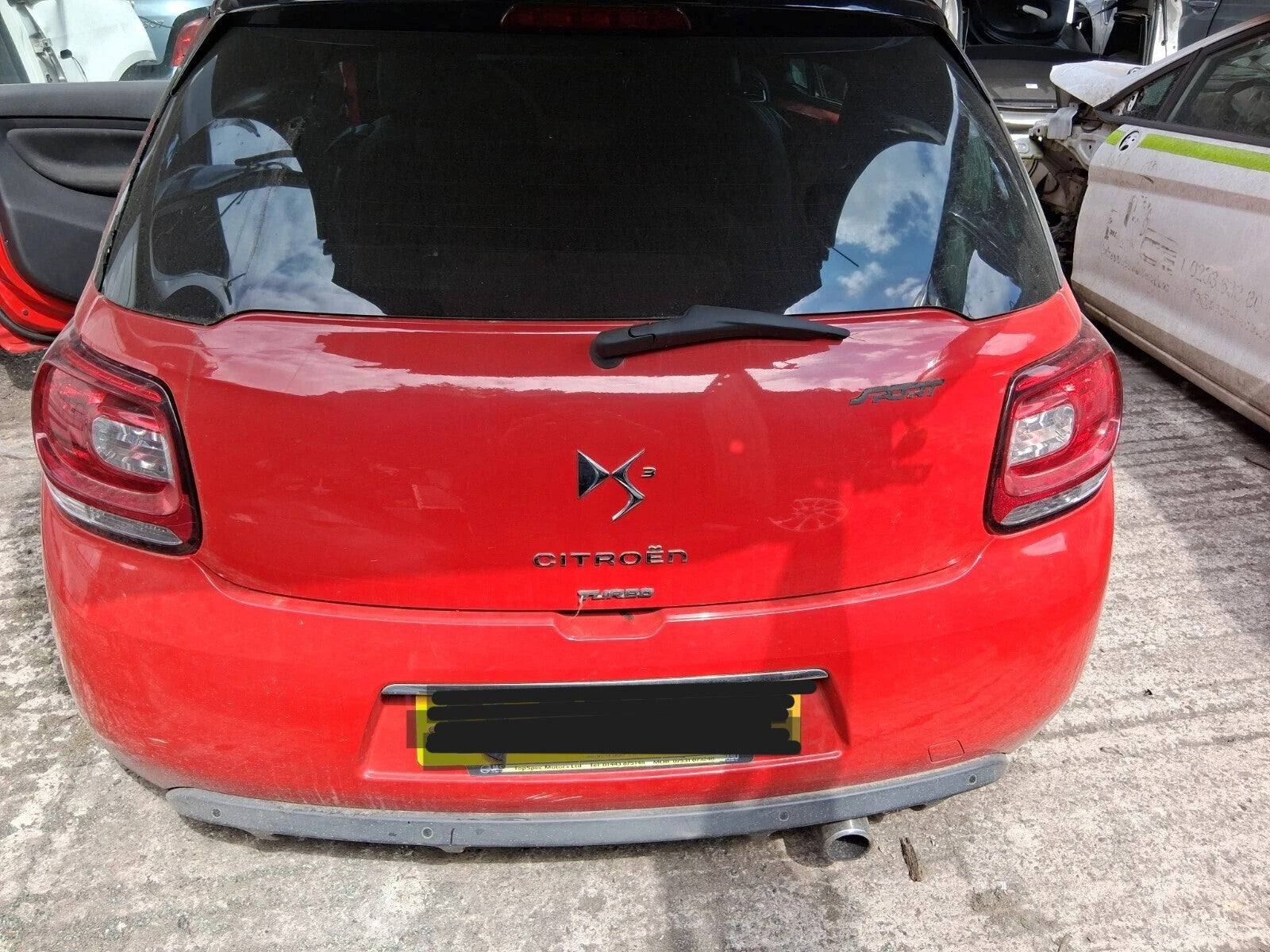 2012 CITROEN DS3 3 DOOR NSF PASSENGER SIDE FRONT LEFT WINDOW GLASS