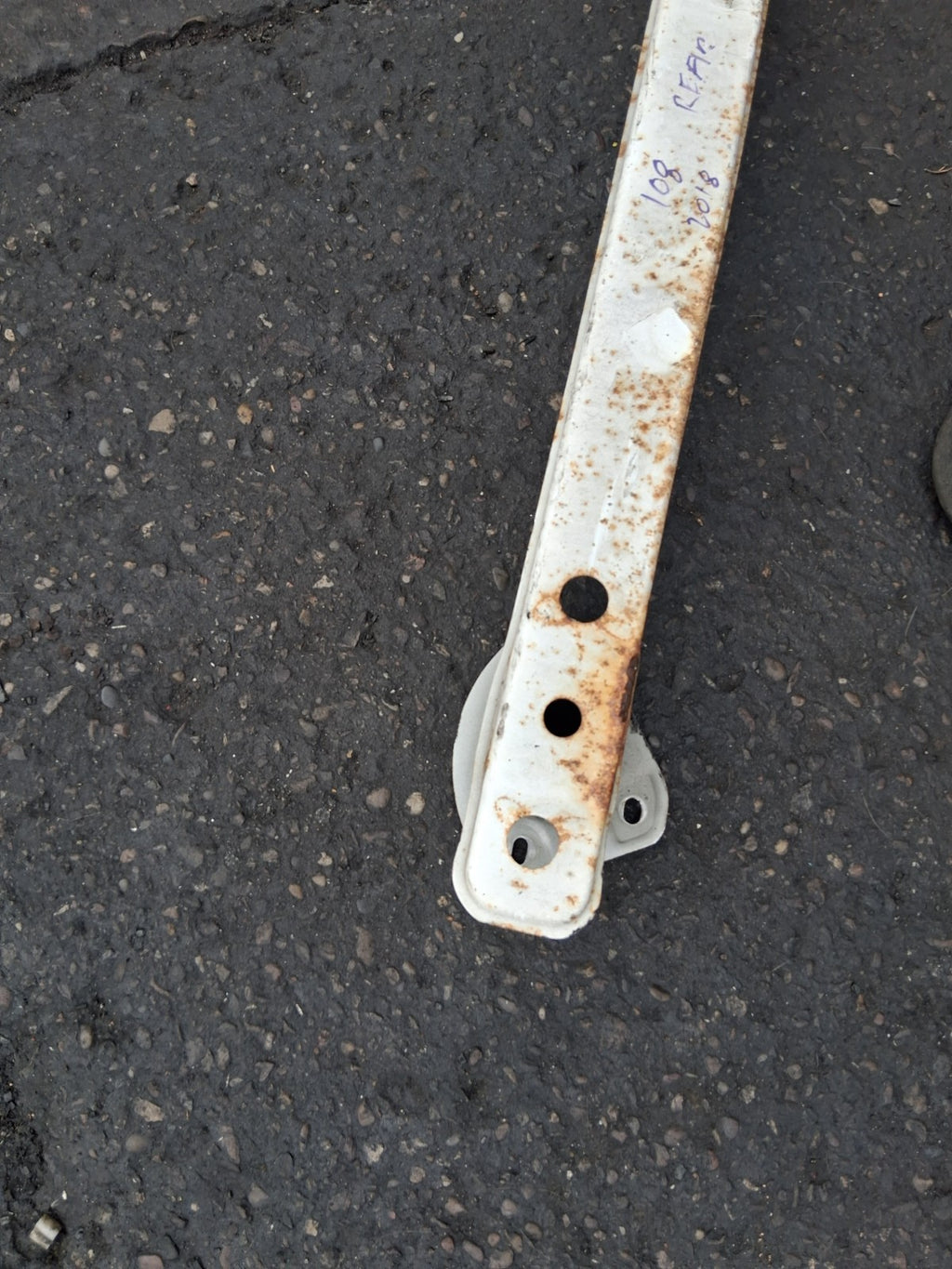 2019 PEUGEOT 108 3 DOOR MK2 REAR BUMPER CRASH BAR REINFORCEMENT BAR