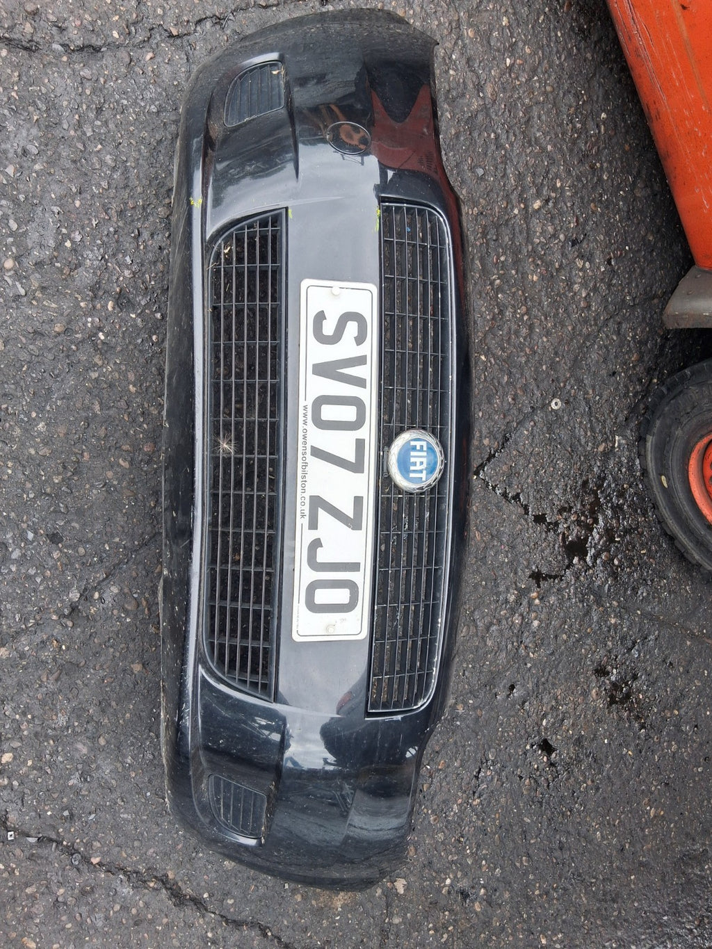 2007 FIAT PUNTO MK3 3 DOOR FRONT COMPLETE BUMPER BLACK