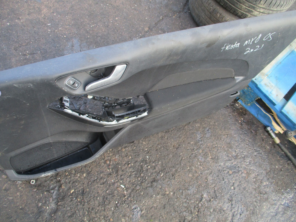 FORD FIESTA 2019 MK8 OSF FRONT DRIVER SIDE DOOR CARD H1BBB23942