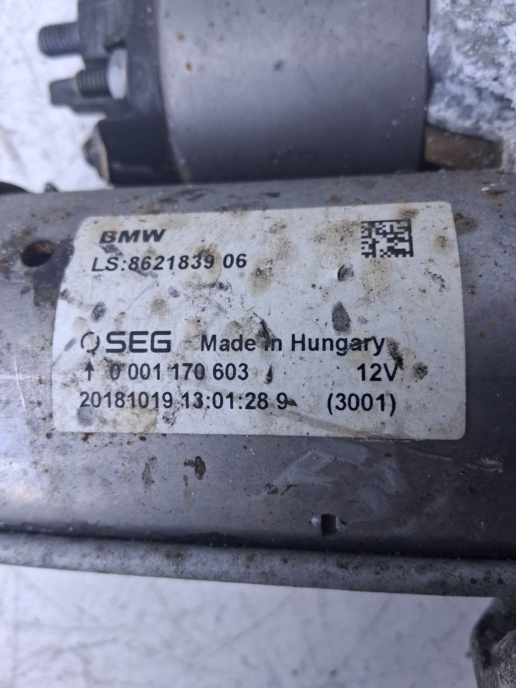 BMW 4 SERIES F36 2017 2.0 PETROL STARTER MOTOR 8621839