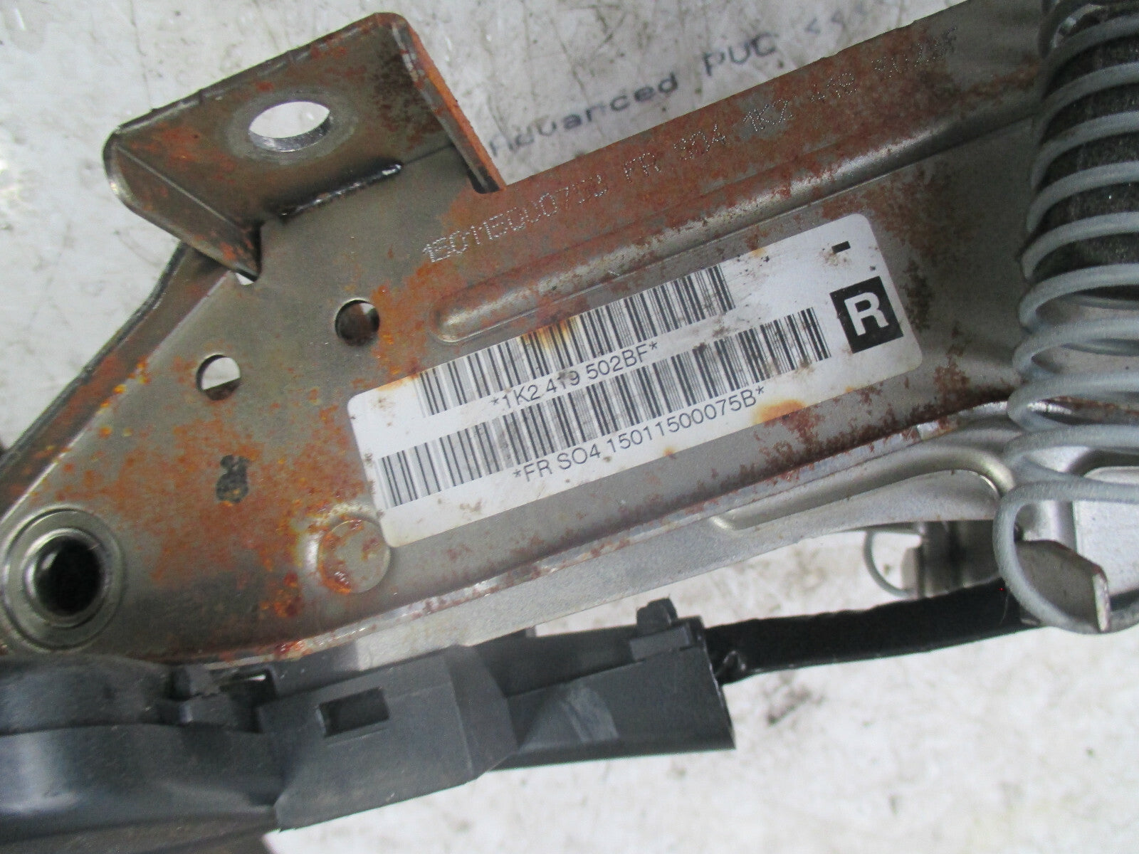 VW VOLKSWAGEN SCIROCCO 2015 MK3 STEERING COLUMN 1K2419502BF