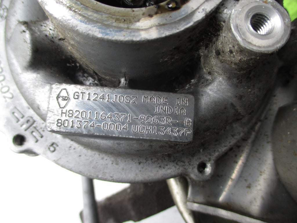 RENAULT CLIO MK4 2015 1.5 DIESEL TURBO TURBOCHARGER 801374-0004 H8201164371