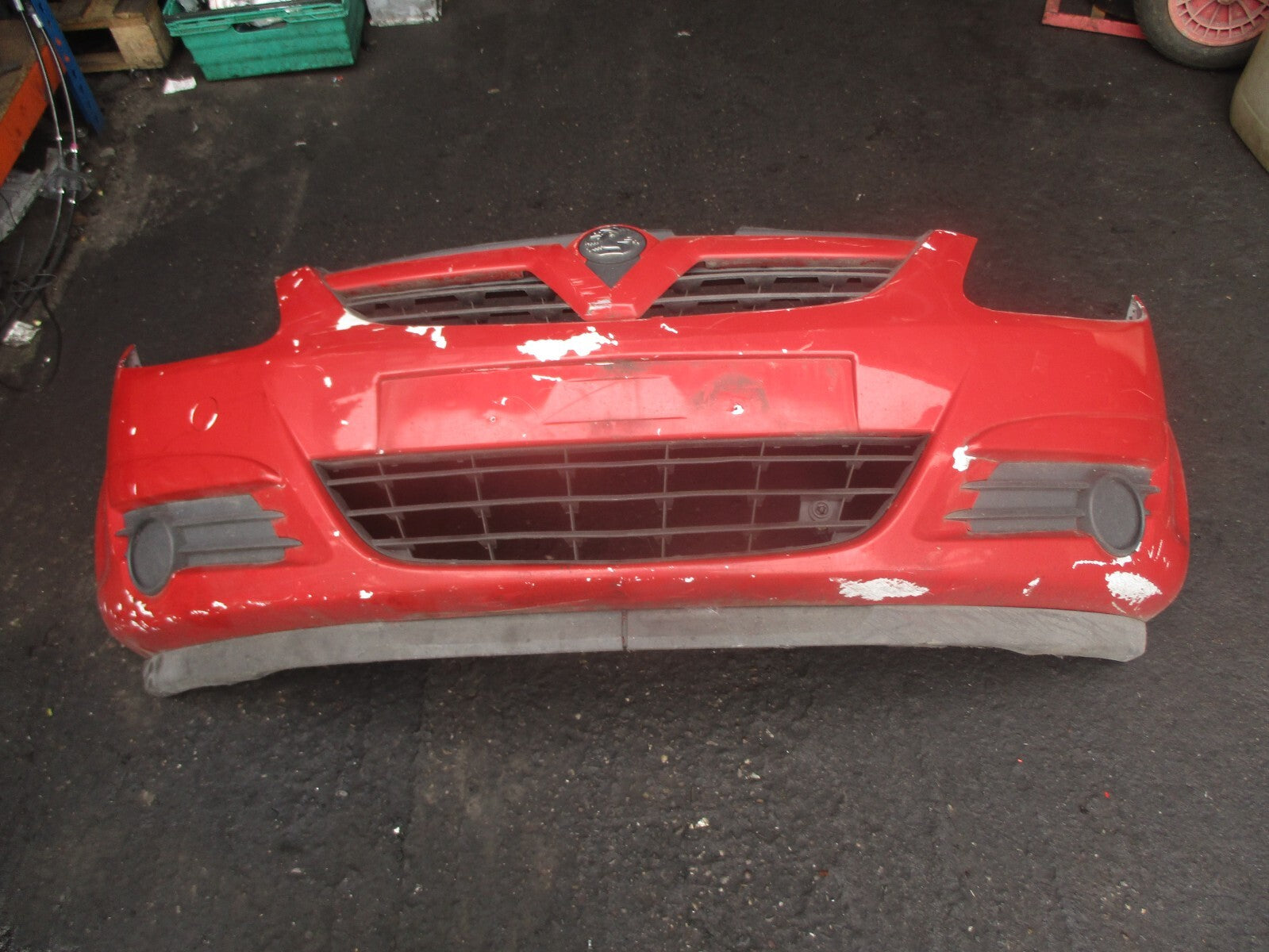 2009 VAUXHALL CORSA D PRE FACELIFT FRONT BUMPER AND GRILLE