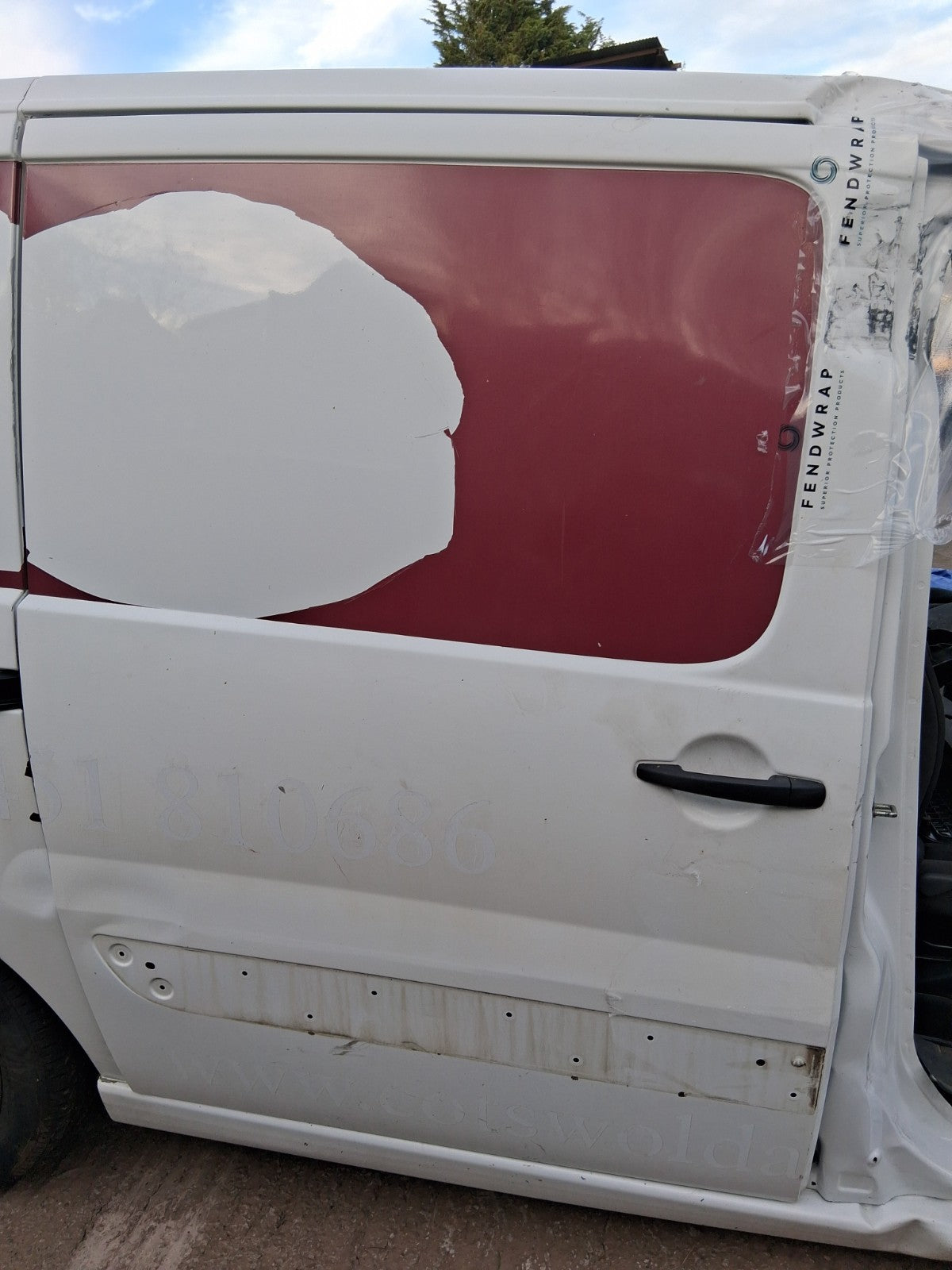 2016 CITROEN DISPATCH MK2 OS DRIVER SIDE RIGHT COMPLETE SLIDING DOOR WHITE