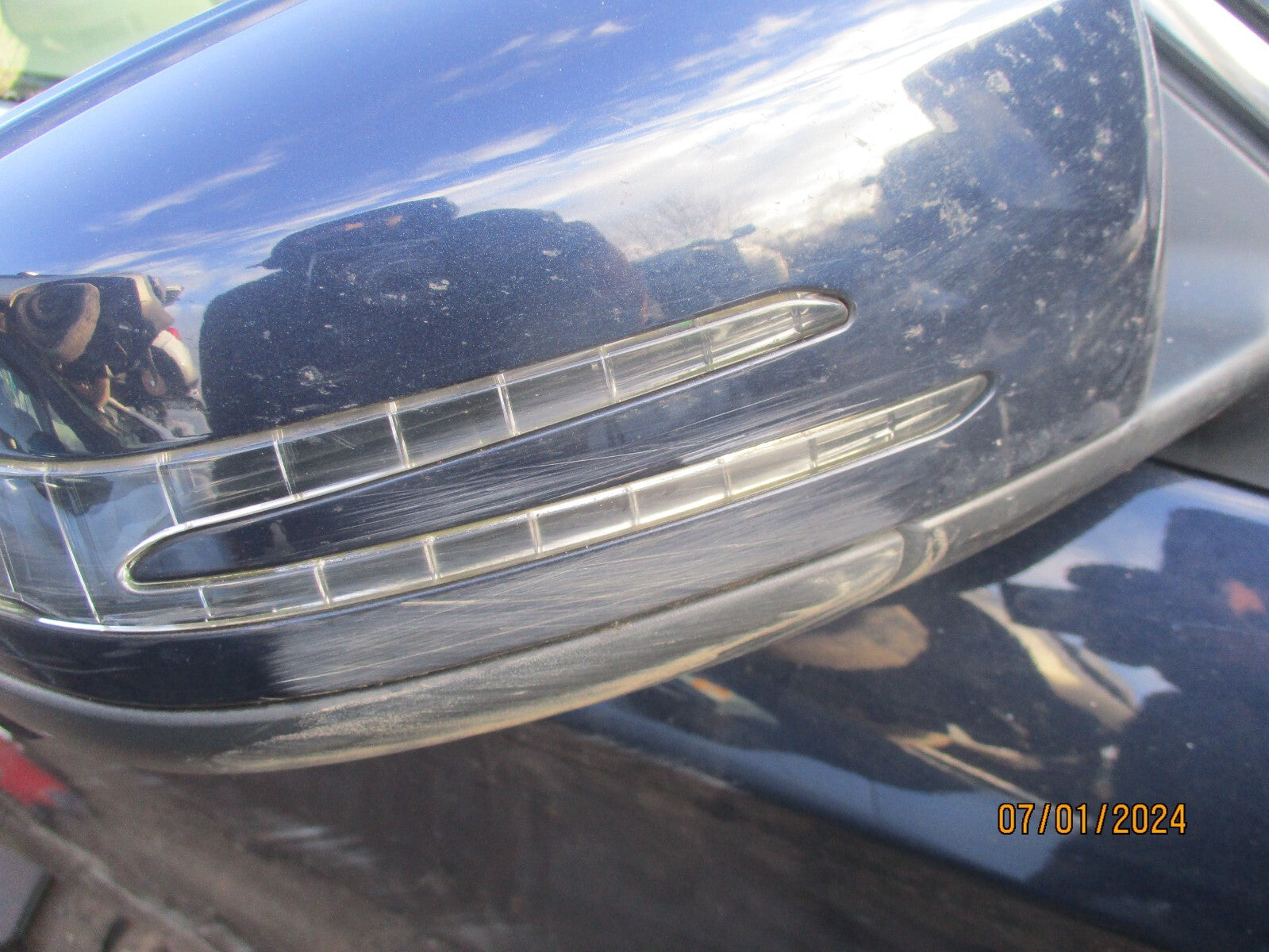 MERCEDES BENZ CLA 2016 C117 OS DRIVER SIDE MANUALFOLD WING MIRROR LUNAR BLUE 890