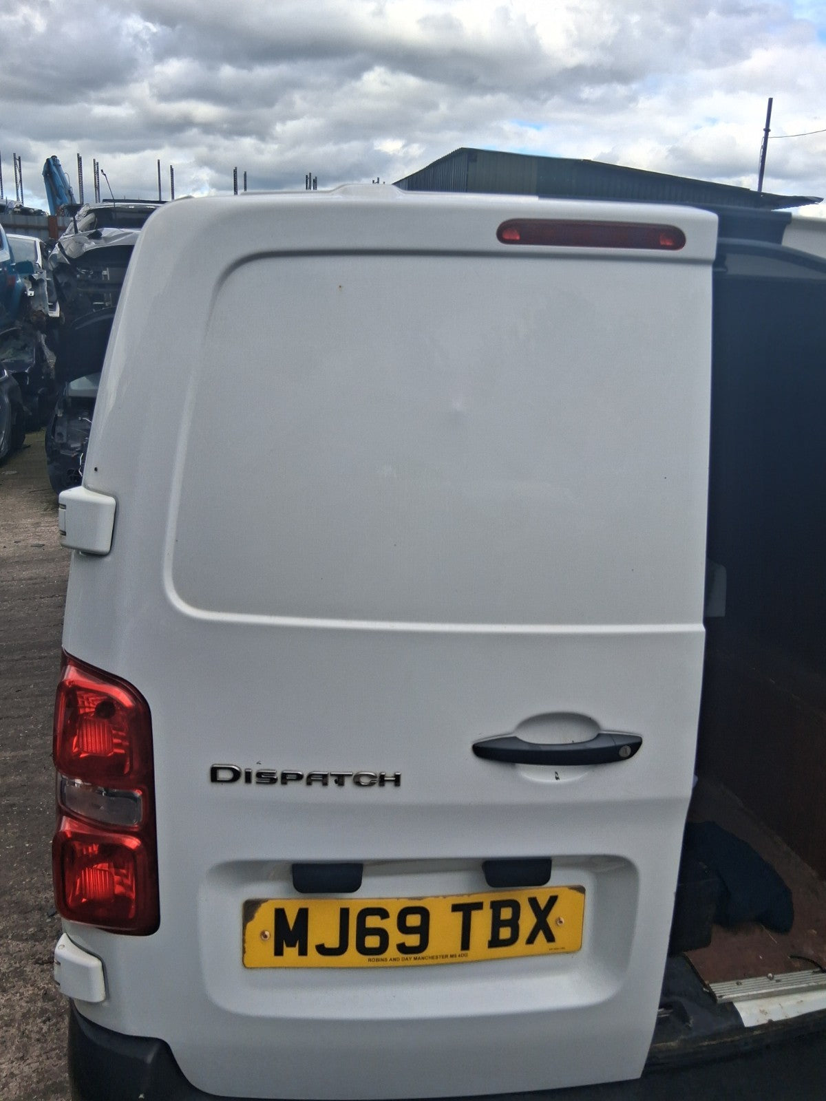 2019 CITROEN DISPATCH VIVARO MK3 NSR PASSENGER SIDE REAR COMPLETE DOOR WHITE EWP